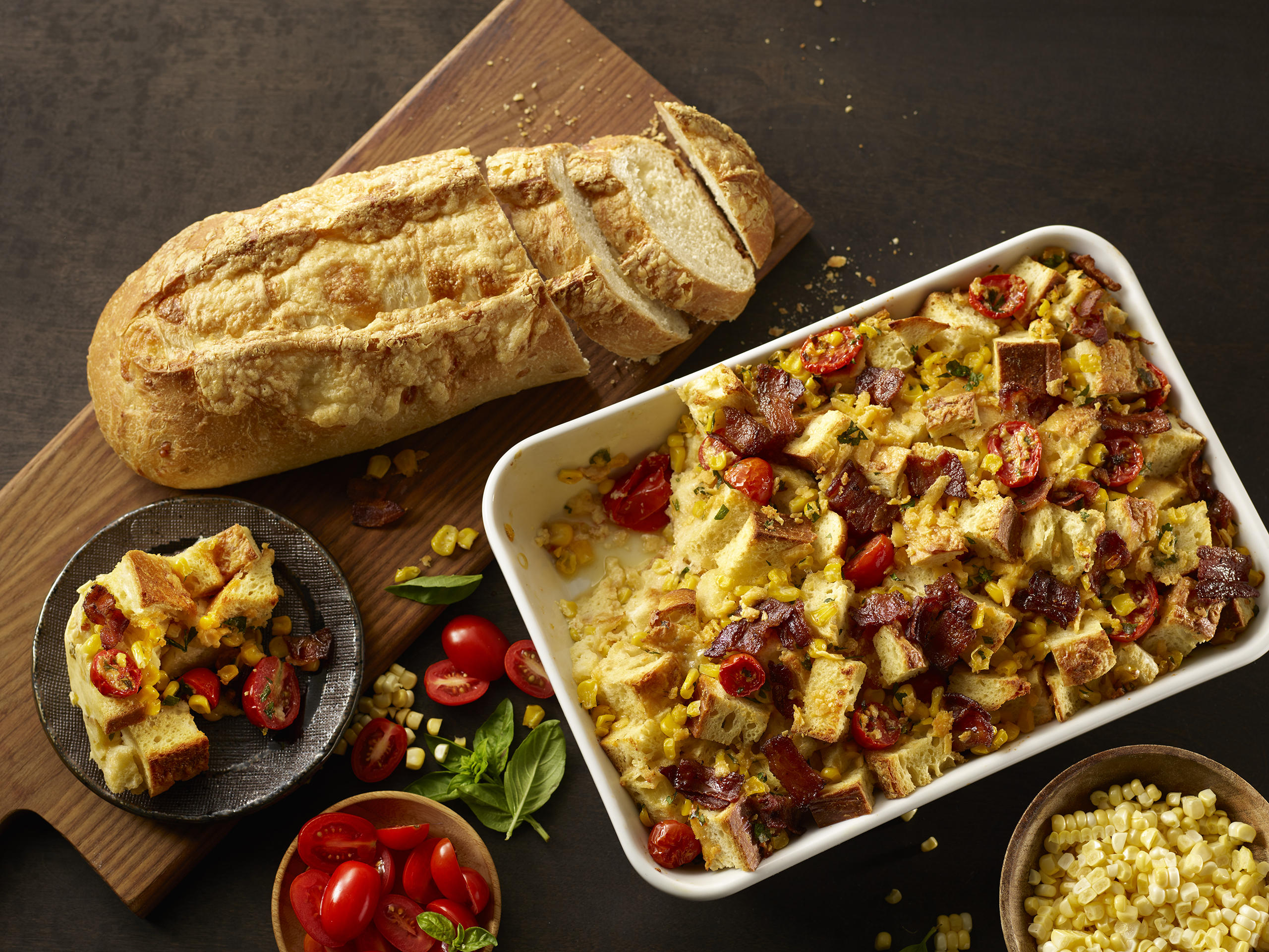 Bacon, Corn and Cheddar Strata | Panera Bread