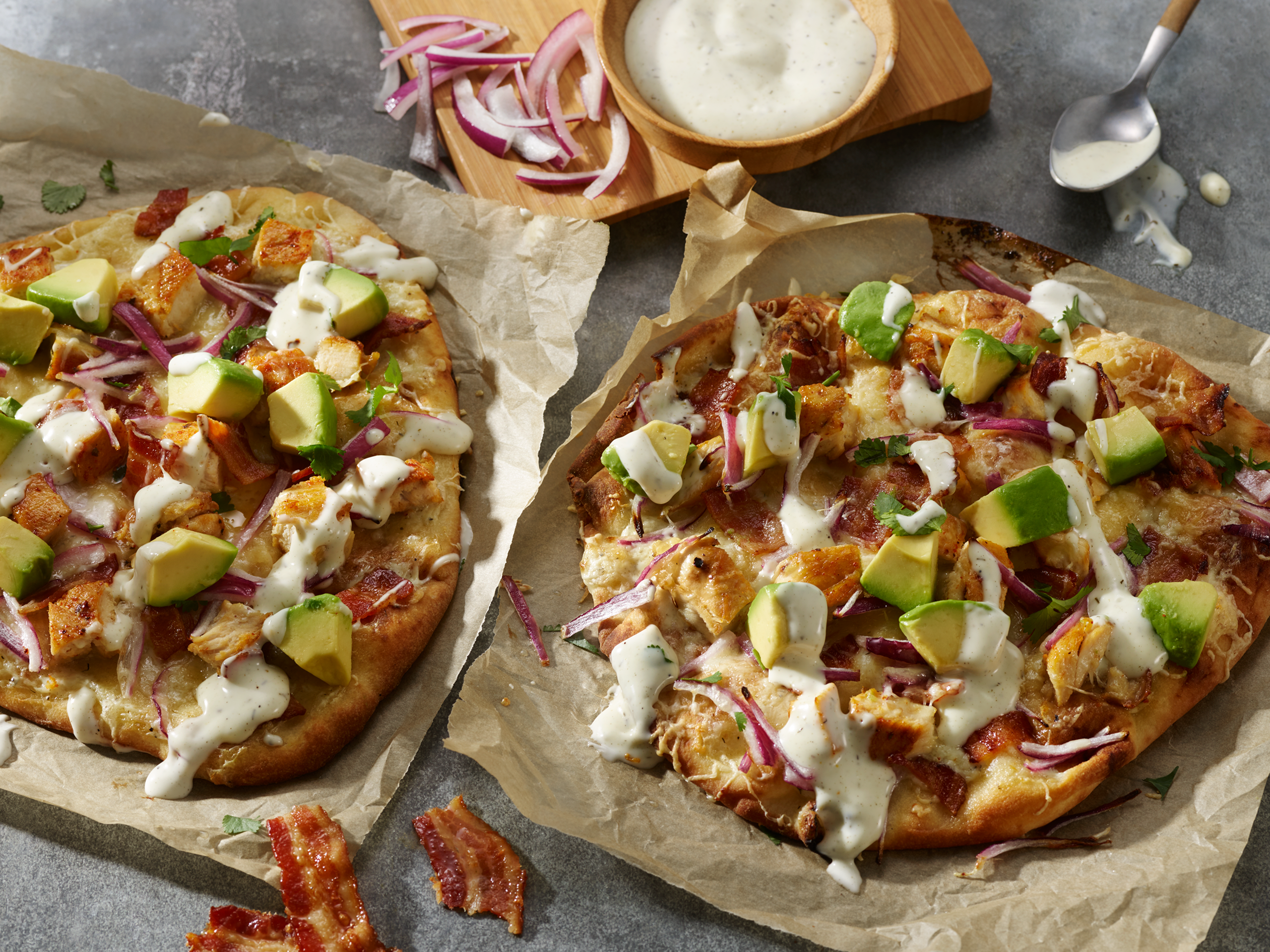 Chipotle Chicken and Ranch Flatbread Pizza | Panera Bread