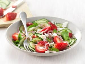 Cucumber Strawberry Salad 