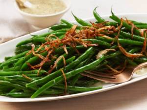 greenbeans with crispy shallot