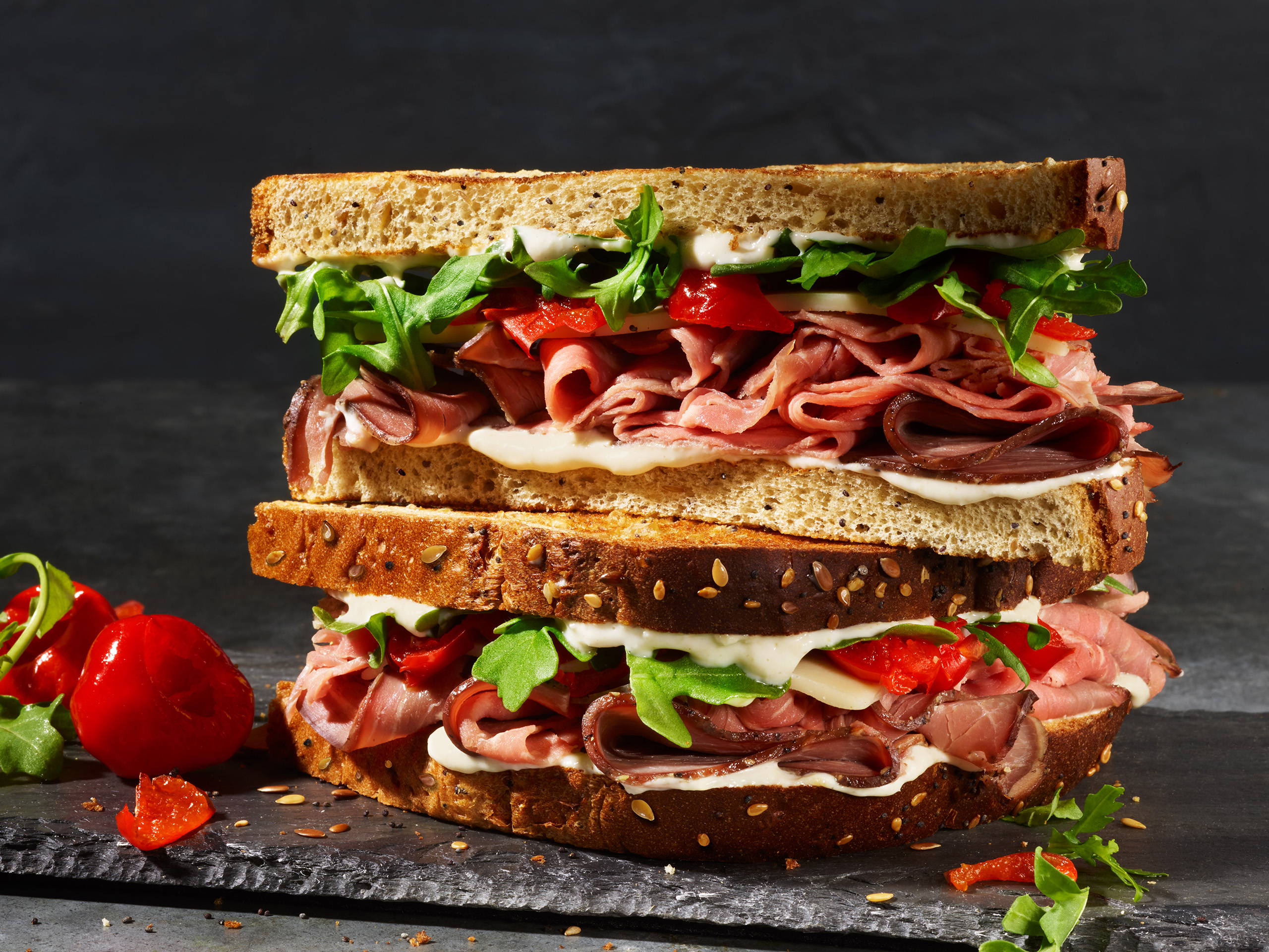 Everything Roast Beef and Cheddar Sandwich | Panera Bread