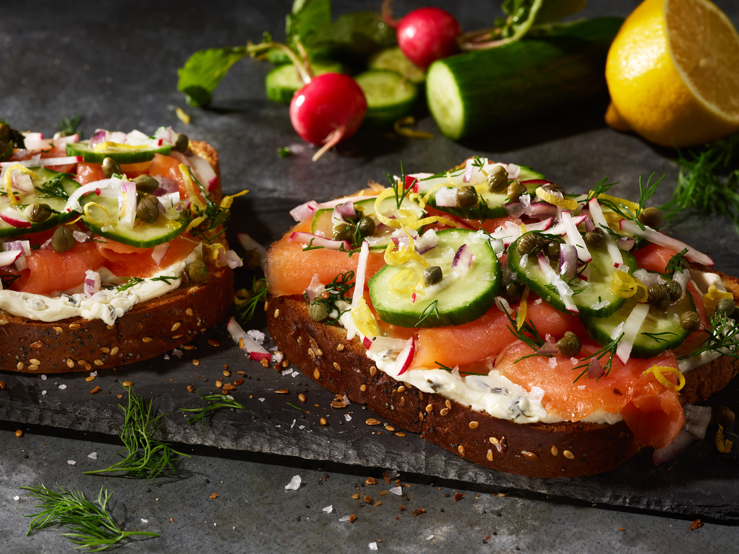 Smoked Salmon Everything Toast | Panera Bread