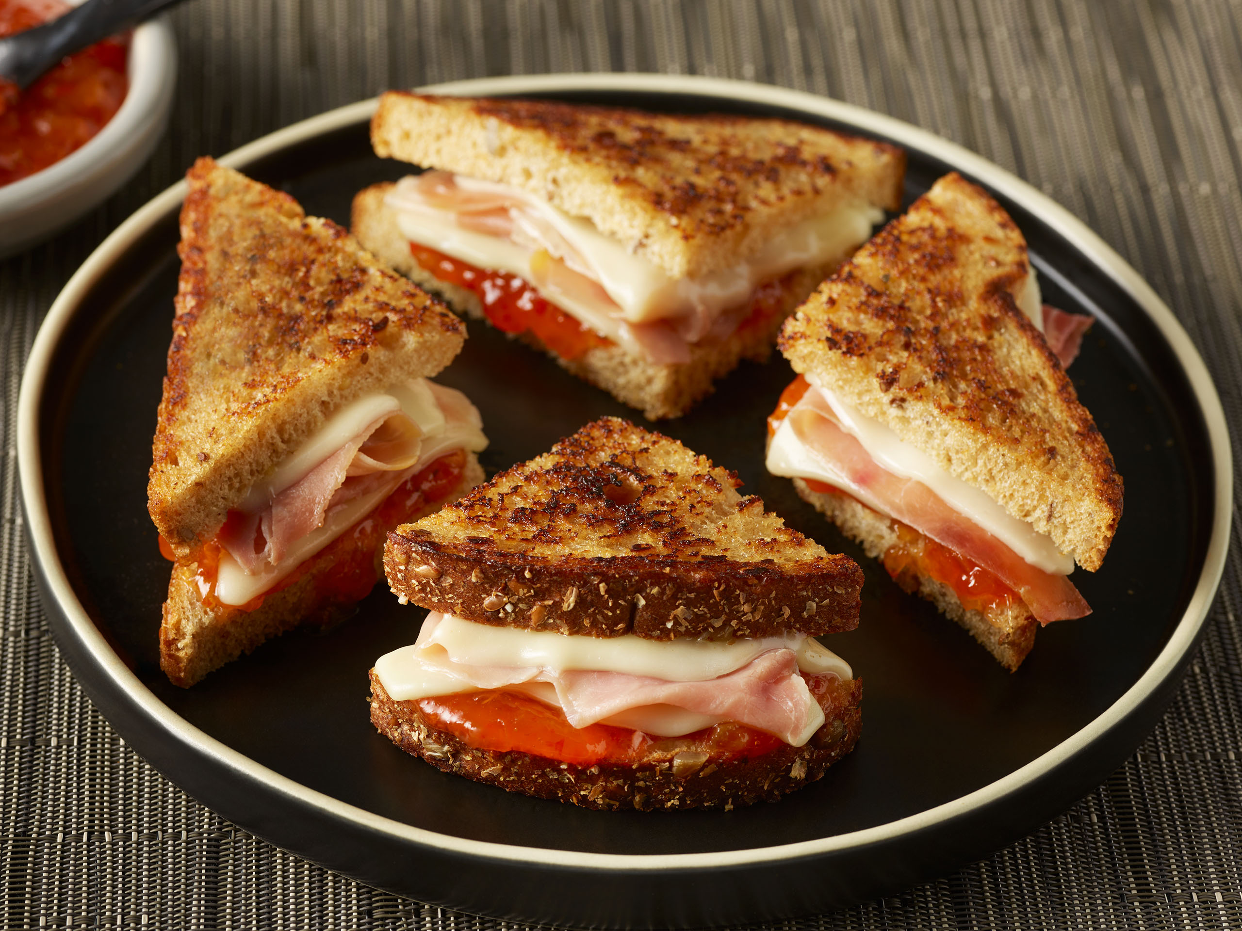 Peach and Prosciutto Grilled Cheese Panera Bread