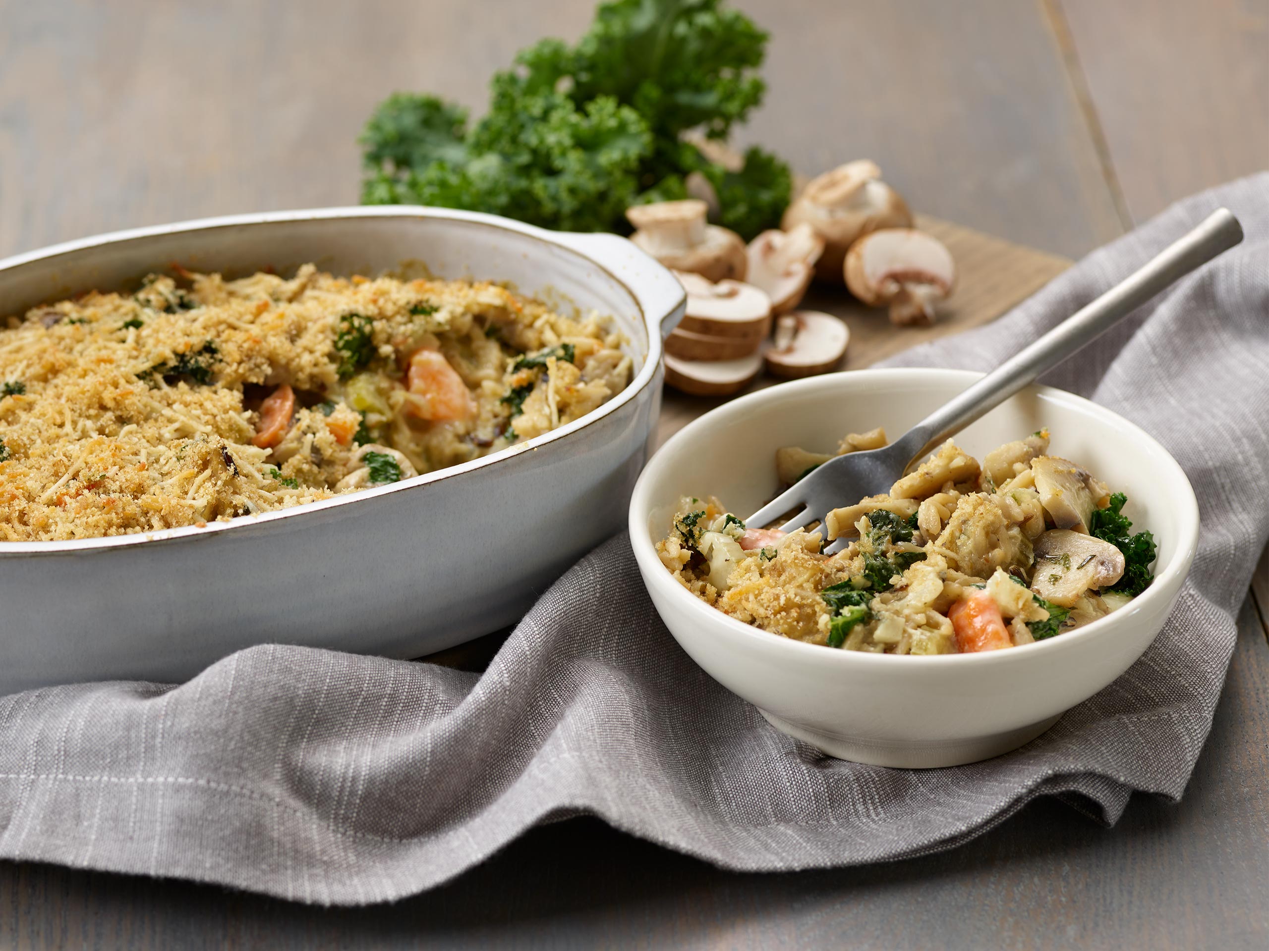 Chicken, Mushroom & Kale Casserole | Panera Bread