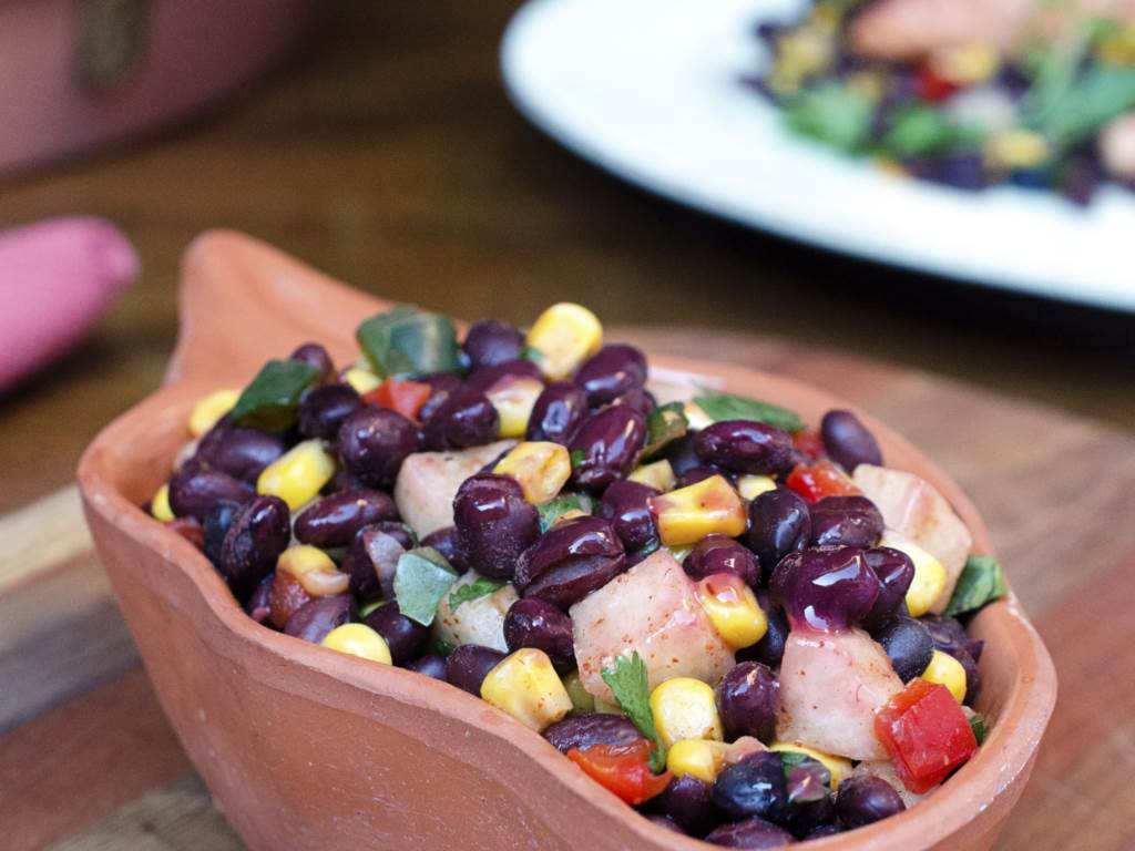 Southwest Black Bean Salad in bowl