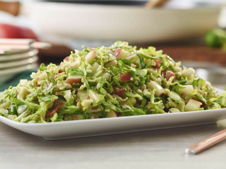 Warm Brussel Sprout Bulgar Salad